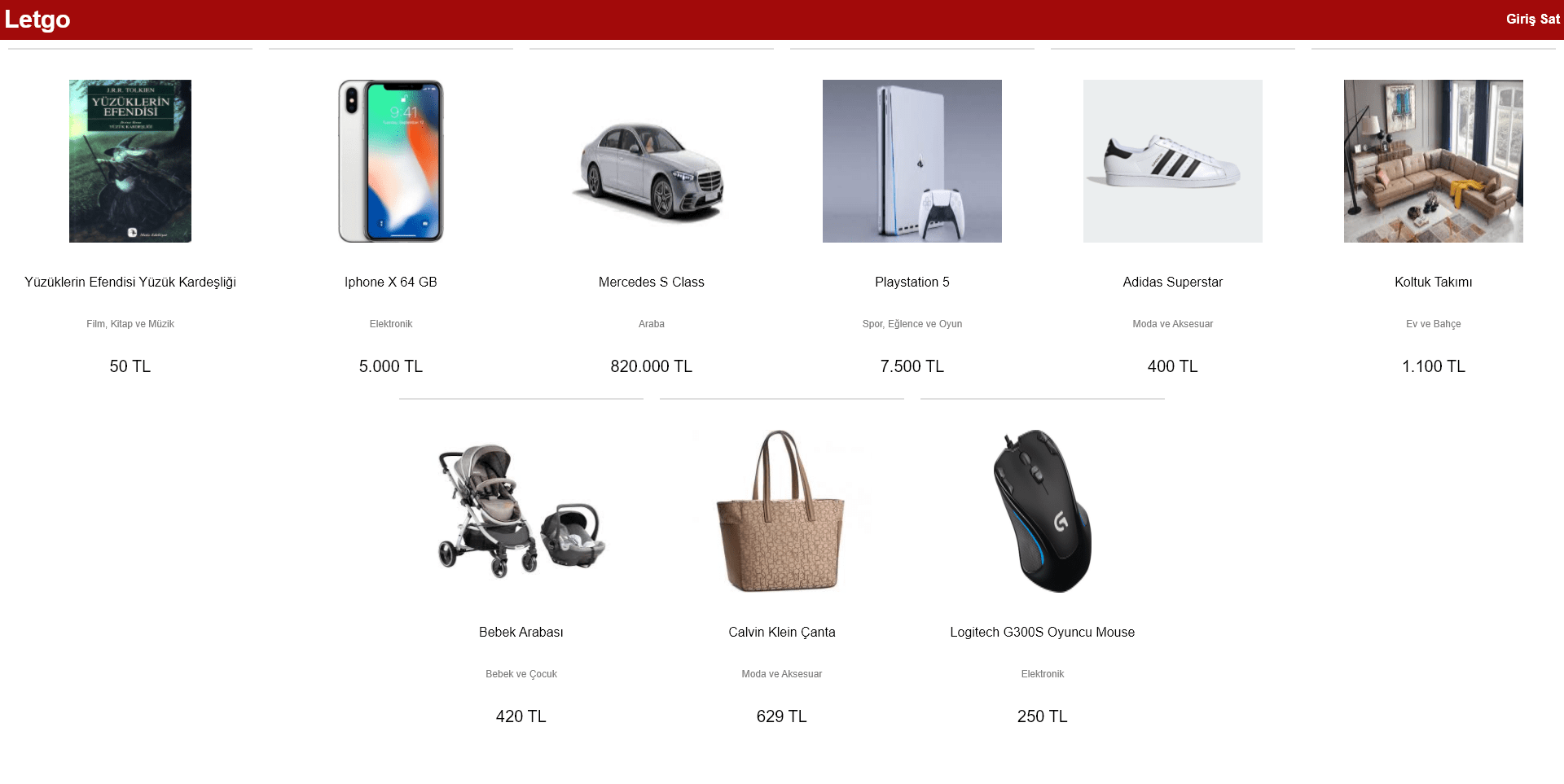 E-Commerce Website Clone